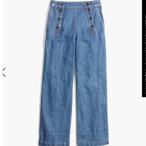 Rivet & Thread Sailor Wide-Leg Crop Jeans